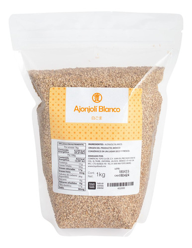 Ajonjoli Blanco, Toyo Foods, 1 Kg