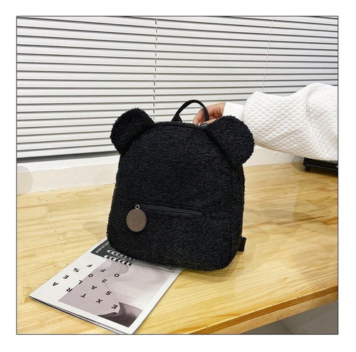 Mochila Con Orejas De Oso Lindo De Peluche