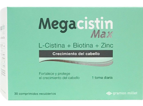 Megacistin Max Fortalecedor Anti Caida De Cabello 30 Comp
