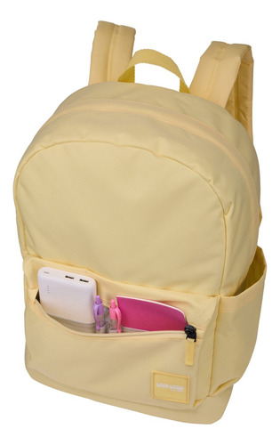 Mochila escolar Case Logic Commence Commence 15.6 colores Yonder Yellow Design Lisa de 24 litros