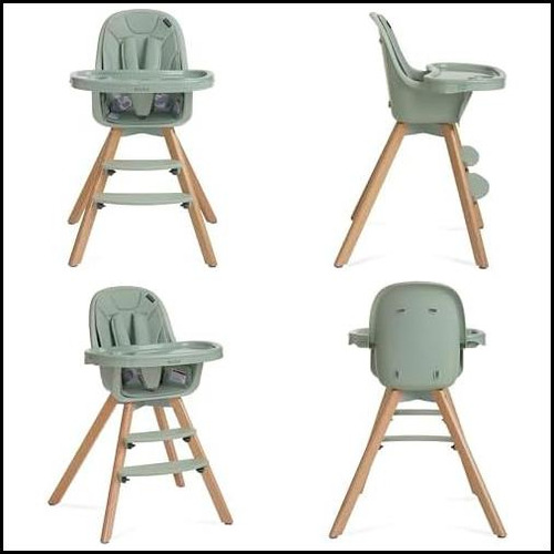 Evolur Zoodle 2 En 1 Silla Alta De Bebé Convertible En Sage