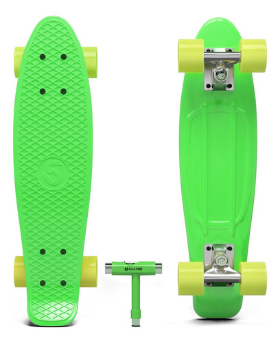 Skatro - Mini Cruiser Skateboard Tabla De Plástico De Estilo