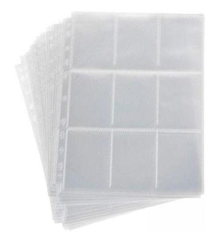 2 0 Hojas 9 Páginas De Bolsillo Protectores De Cartas De