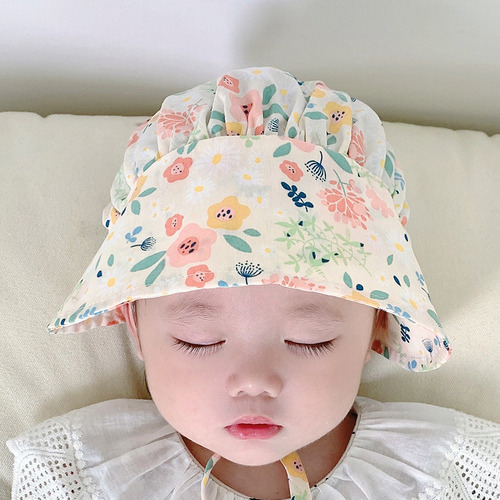 Gorro De Bebé Algodón Puro Recién Nacido Niña Gorro Baotou