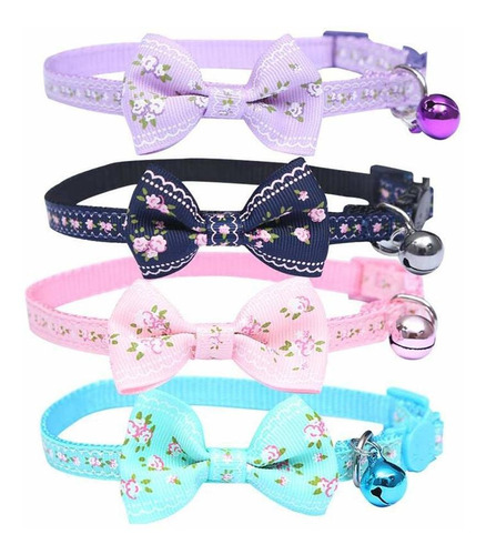 Idolpet Collar De Gato Pequeo Floral Para Gato, De Liberacin