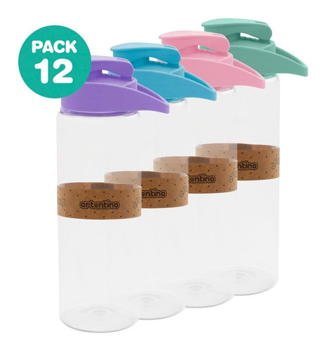 Imagen 2 de 10 de 12 Botella Agua Pico Deportiva Gimnasio Niños Mujer Hombre