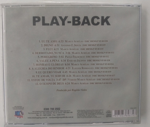 Cd Derrotado Nunca (playback) - Marco Aurélio - Lacrado A A