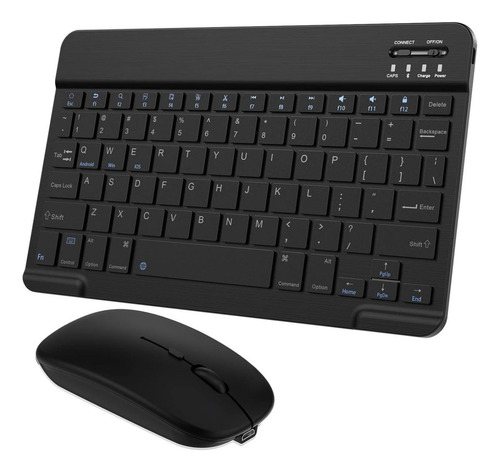 Kit Teclado Mouse Para Tablet iPad Galaxy Celular Bluetooth