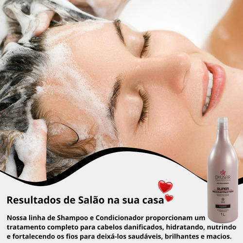 Shampoo De Reconstrução Hidratação Intensa Dyusar 1 L
