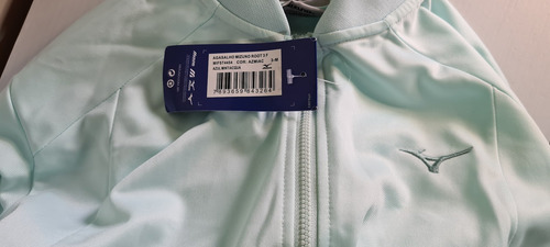 Conjunto Agasalho Mizuno Root 3 Bordô - Feminino - G Azul-mint-acqua Verde-claro Lisa M