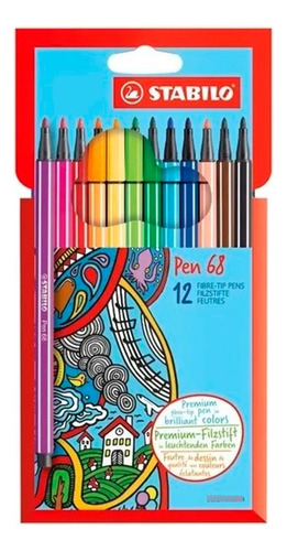 Stabilo Marcador Pen 68 Estuche Por 12 Unidades