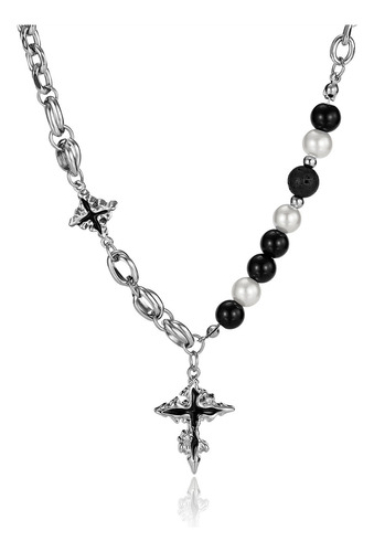 Collar Con Forma De Cruz De Patchwork