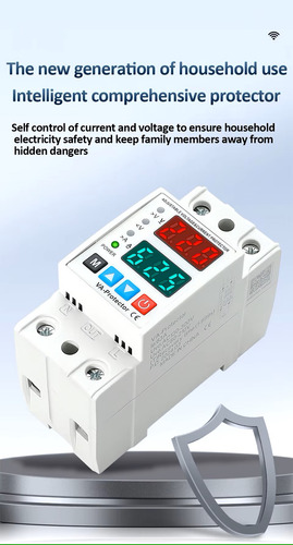 Medidor Disyuntor Energía Breaker Voltaje Y Corriente 40a