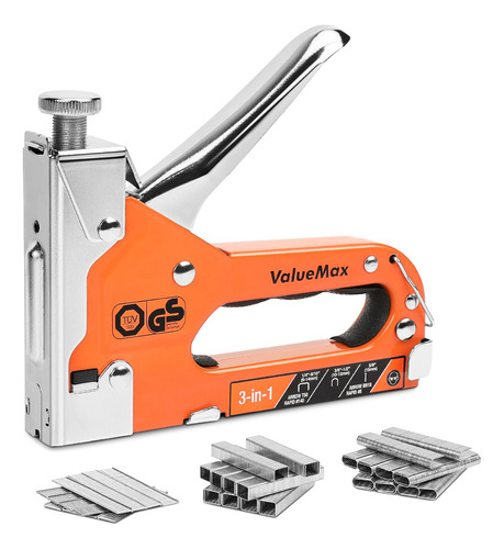 Pistola De Grampos 3 Em 1 Valuemax Com 3000 Grampos