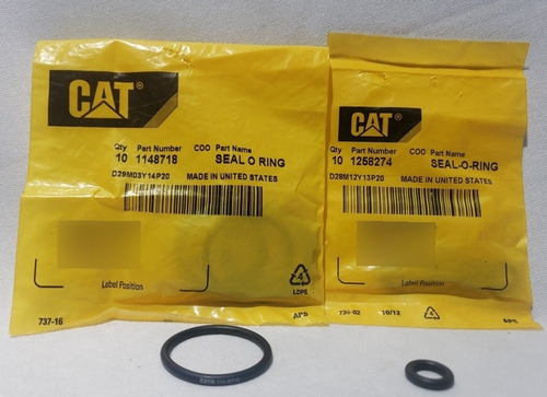 Kit Sellos Caterpillar Inyectores 114-8718 125-8274 1148718 