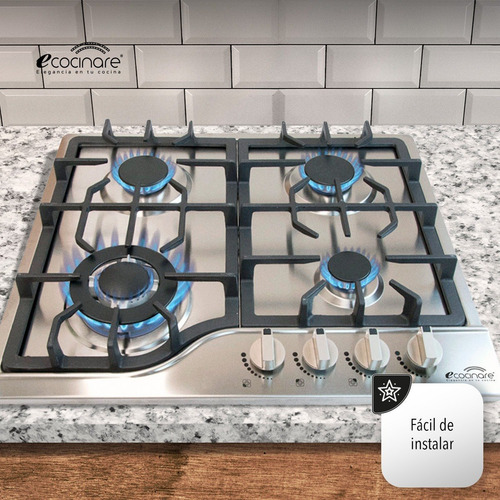 Imagen 6 de 7 de Parrilla Estufa De Gas Lp Natural Acero Inox Ecocinare Ms