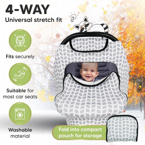 Keababies Cambiador De Pañales Portátil Y Funda Para Asiento
