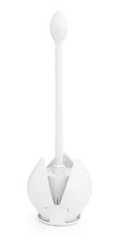 Imagen 1 de 2 de Escobilla Inodoro Lotus Plastico Blanco