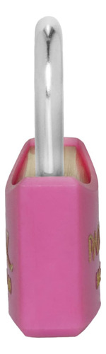Cadeado Com Chave 25mm Latão Rosa Color Line Papaiz