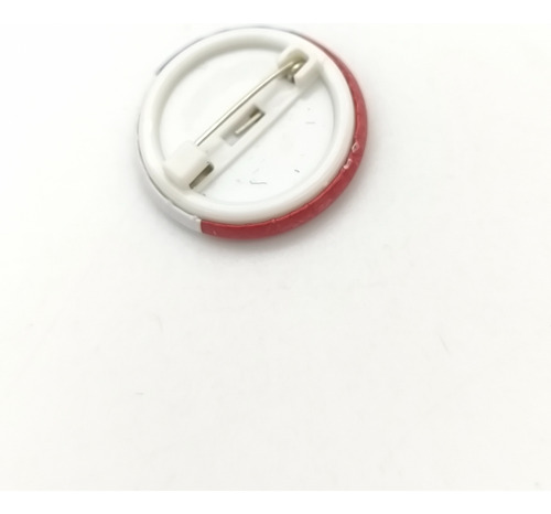 10 X Mini Piocha Circular Pin Bandera Chilena, Alfiler, 24mm