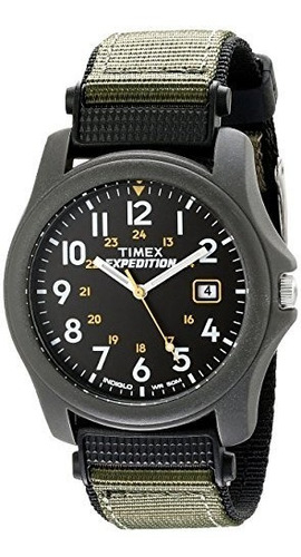 Reloj Timex Expedition Camper P/hombre, Malla De Nylon Verde