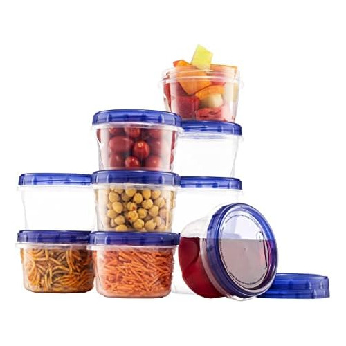 [16 Oz 10 Pack] Twist Top Food Soup Storage Containers ...