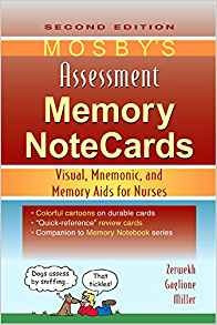 Mosbys Assessment Memory Notecards Visual, Mnemonic, And Mem