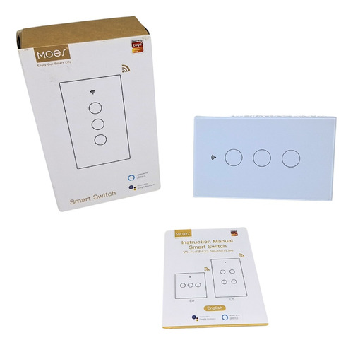 Interruptor Inteligente Wifi 3 Botones Alexa Google