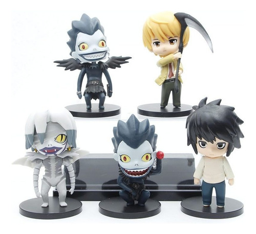 5 Peças De Bonecos De Ação Death Note Lawliet Light Yagami R