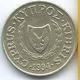 Moneda De Chipre 2 Cents 1994 Excelente S/c. En Oferta 
