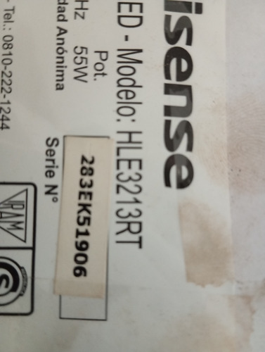 Placa Main Tv Hisense Hle3213rt (Usado)