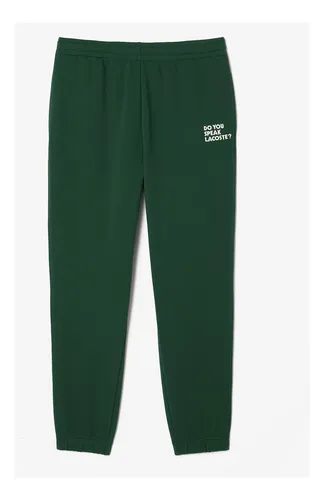 Calça Moletom Lacoste Unissex Jogger Em French Terry De Lã
