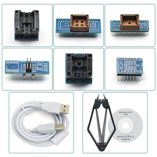 Programador Tl866 Tl866cs Minipro Eprom Flash 6 Adaptadores