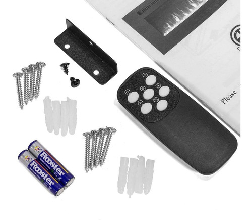 Chimenea Eléctrica De Pared Empotrable 50 PLG Control Remoto