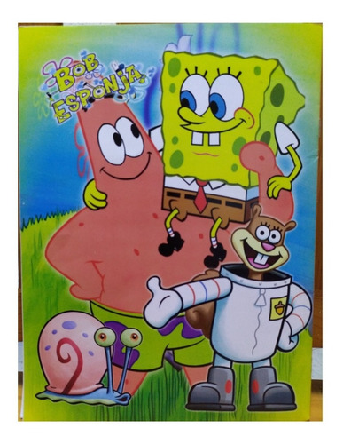 Bob Esponja Patricio Paq 10 Libros Colorear Iluminar Nickjr