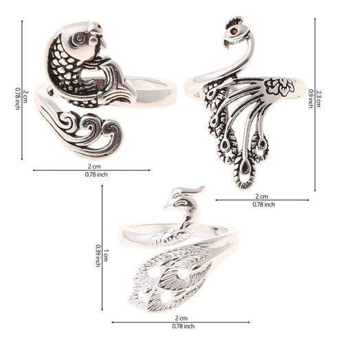 Juego De Anillos De Ganchillo Con Lazo For Tejer, Estilo Vi