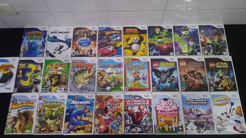 Lote Com 25 Jogos Nintendo Wii Originais