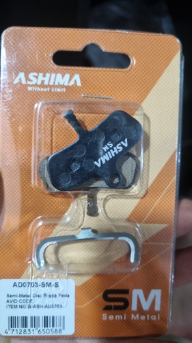 Pastilha De Freio - Ashima- Avid Code - Semi Metalico