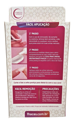 Uñas postizas francesas desnudas U3017 Chaces