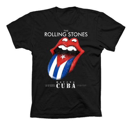 Remera Rolling Stones Havanna Cuba Vintage Logo Retro