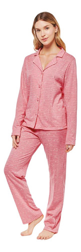 Pijama Invierno Mujer Camisero Pantalon Promesse Pr10112
