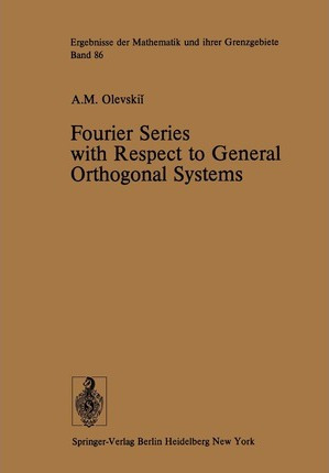 Libro Fourier Series With Respect To General Orthogonal S...