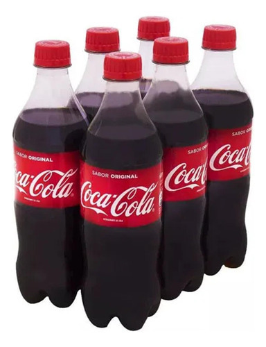 Refrigerante Coca Cola 600ml (6 Unidades)