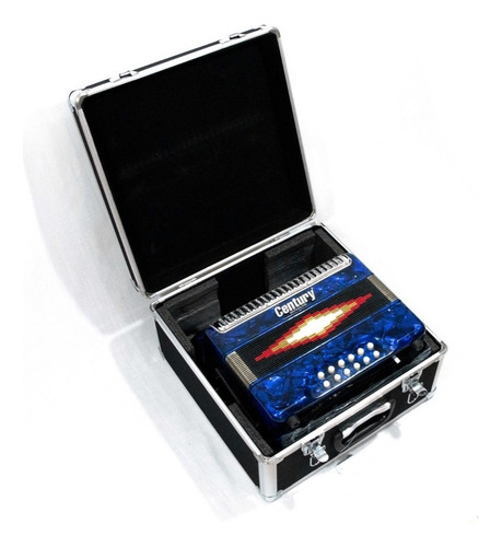 Acordeon Century Botones Tono Sol Azul C3012ap
