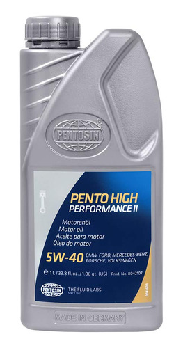 Pentosina 8042107 Pento High Performance Ii 5w-40 Aceite De