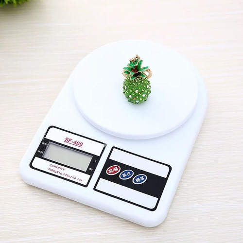 Báscula de cocina digital SQ Cozinha SF-400 pesa hasta 7kg blanca