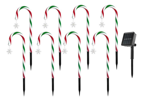 Luces Solares De Bastón De Navideñas, Luces De Estilo F