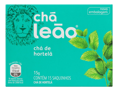 Chá Leão hortelã em sachê 15 g 15 u
