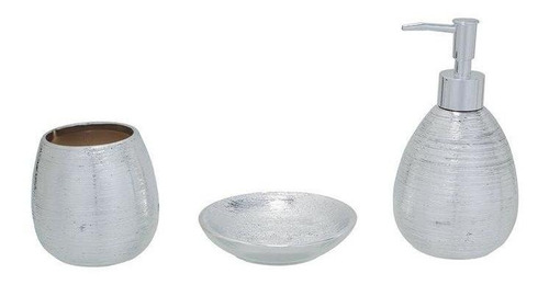 Jg Banheiro Lunar 3 Pcs Pr Com