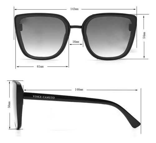 Vince Camuto Vc975 Stylish Flush Lens 100% Uv Protective Wom